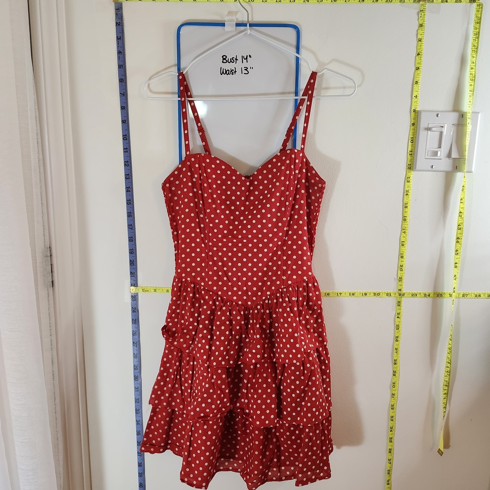 H&M Red Polka Dot Casual Dress
